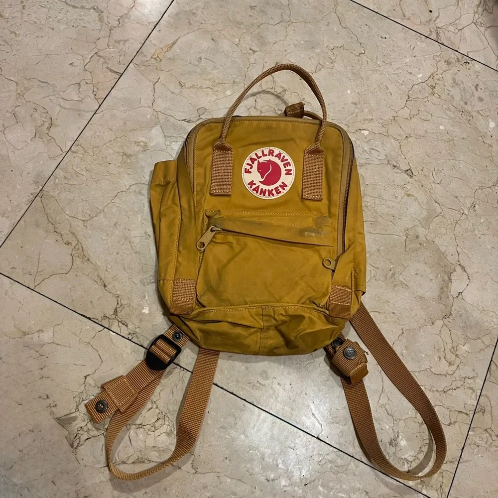 Kånken Yellow Backpack - Picture 1 of 2